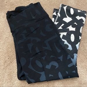 Nike 3/4 Length Printed Leggings